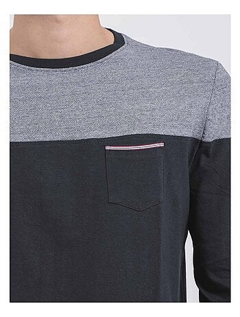 T-shirt met lange mouwen en ronde hals van puur katoen, gemaakt door jupinel.