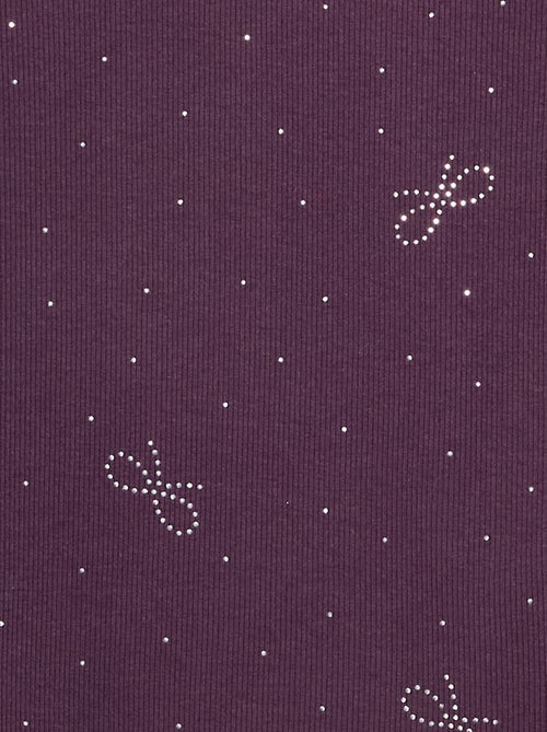 T-shirt met lange mouwen en strass-steentjes - Kiabi