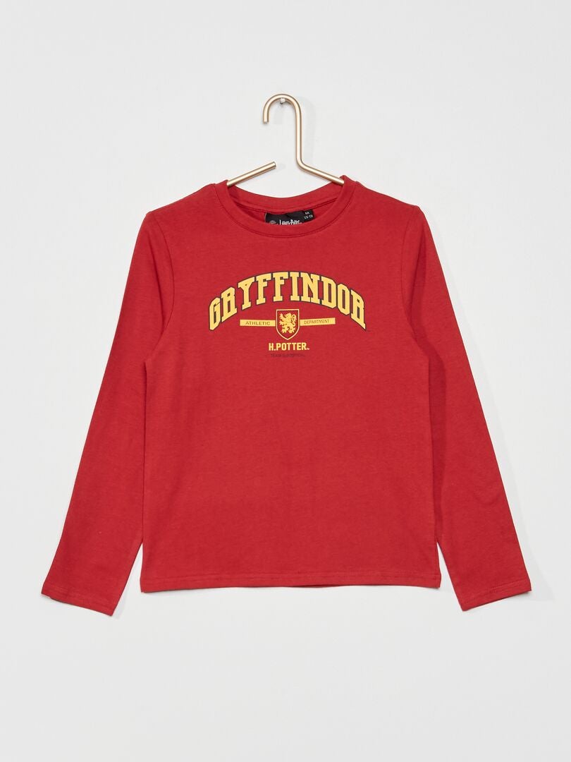 T-shirt met lange mouwen 'Harry Potter' rood - Kiabi