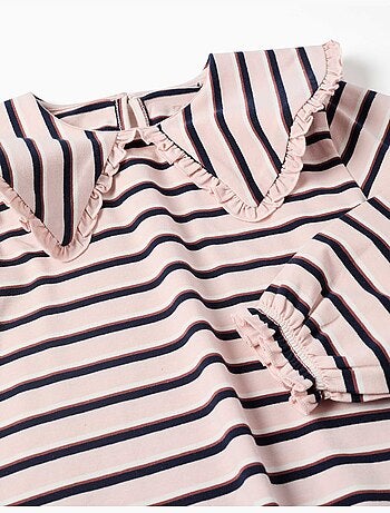 T-shirt met lange mouwen met strepen