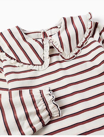 T-shirt met lange mouwen met strepen