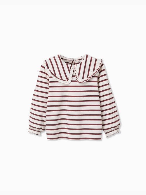 T-shirt met lange mouwen met strepen - Kiabi T-shirt met lange mouwen met strepen - Kiabi
