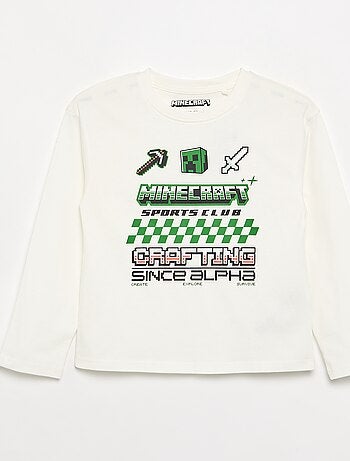 T-shirt met lange mouwen 'Minecraft'