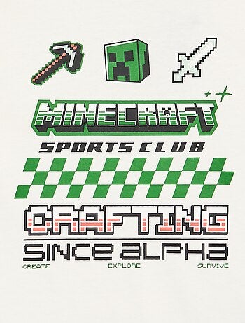 T-shirt met lange mouwen 'Minecraft'