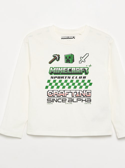 T-shirt met lange mouwen 'Minecraft' - Kiabi T-shirt met lange mouwen 'Minecraft' - Kiabi