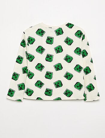 T-shirt met lange mouwen 'Minecraft'