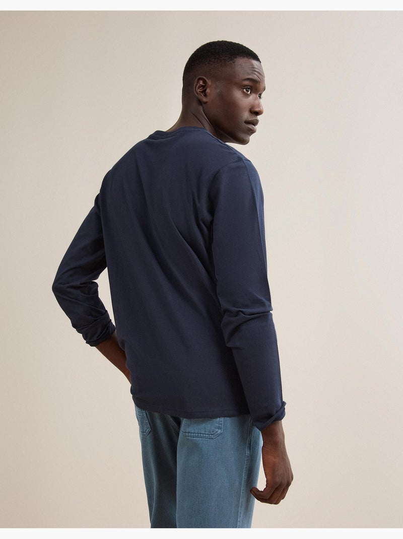 T-shirt met lange mouwen, mo fashion Blauw - Kiabi