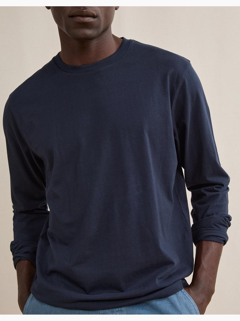 T-shirt met lange mouwen, mo fashion Blauw - Kiabi