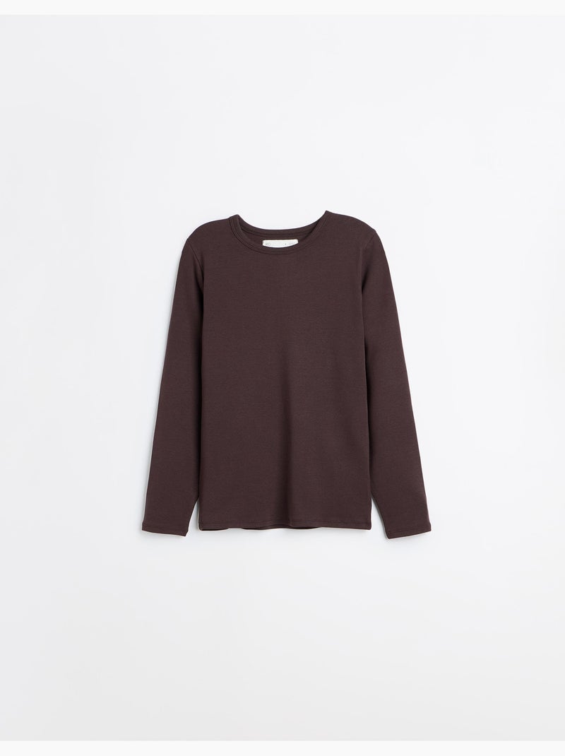 T-shirt met lange mouwen, mo fashion Bruin - Kiabi