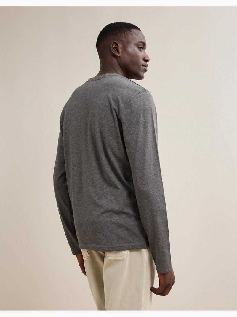 T-shirt met lange mouwen, mo fashion Grijs - Kiabi