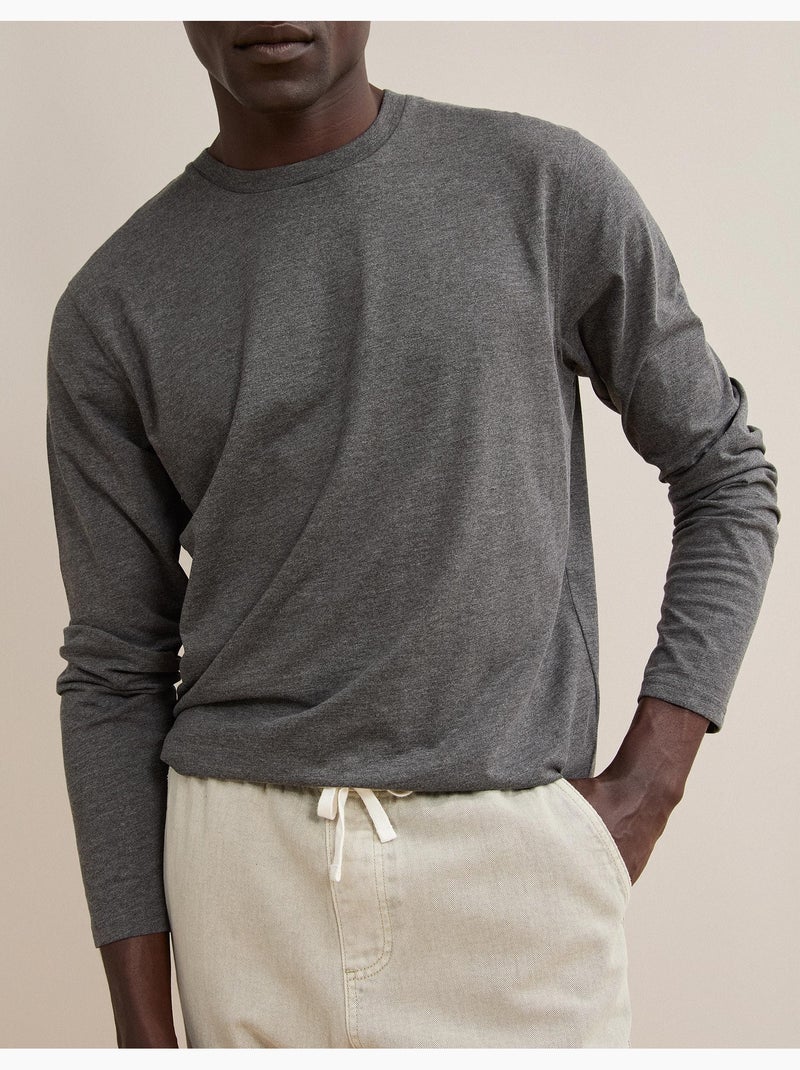 T-shirt met lange mouwen, mo fashion Grijs - Kiabi