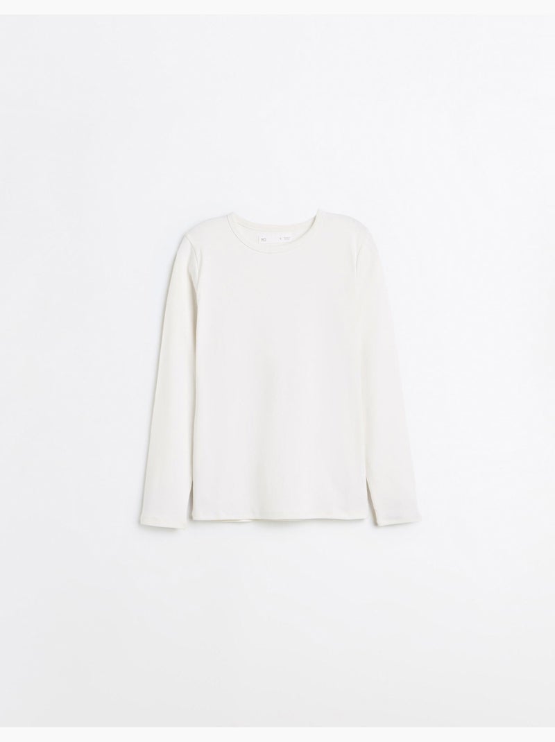 T-shirt met lange mouwen, mo fashion Wit - Kiabi