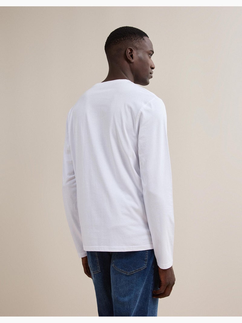 T-shirt met lange mouwen, mo fashion Wit - Kiabi