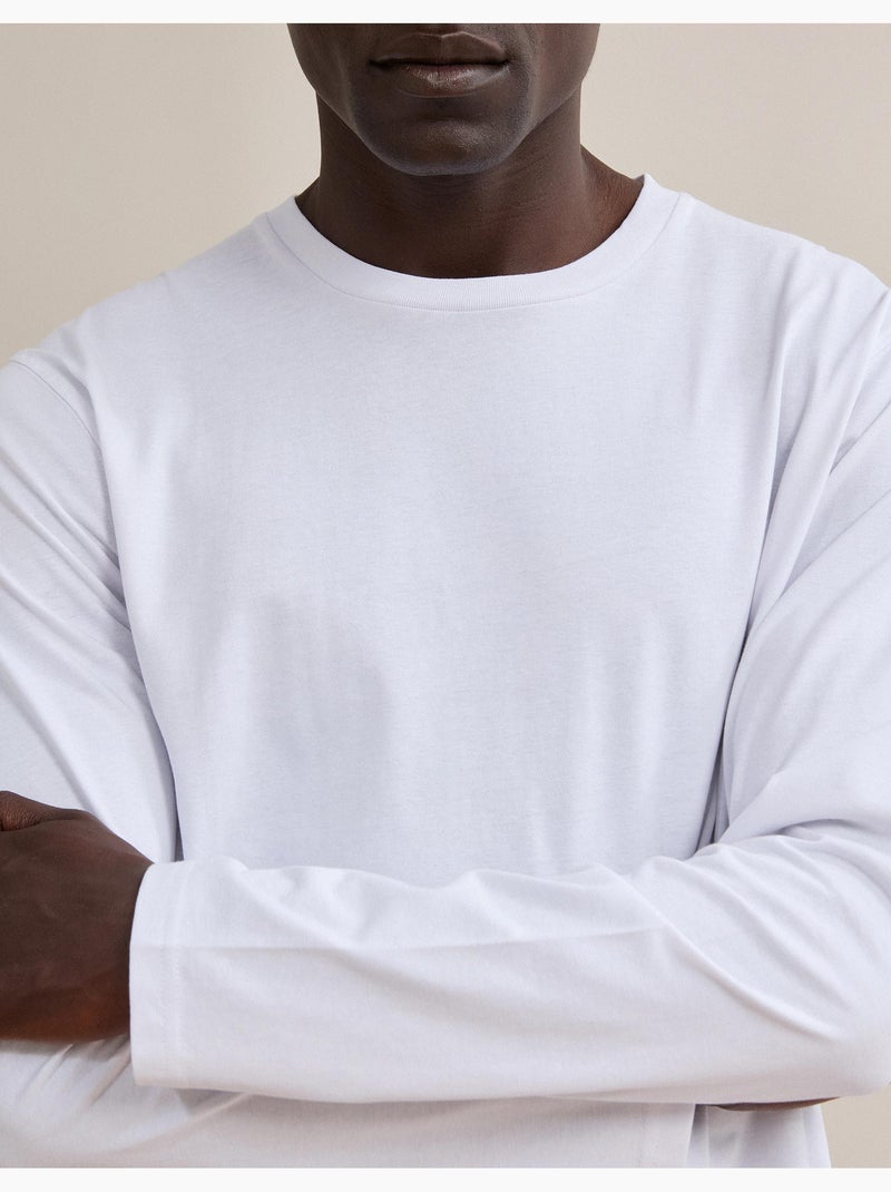 T-shirt met lange mouwen, mo fashion Wit - Kiabi
