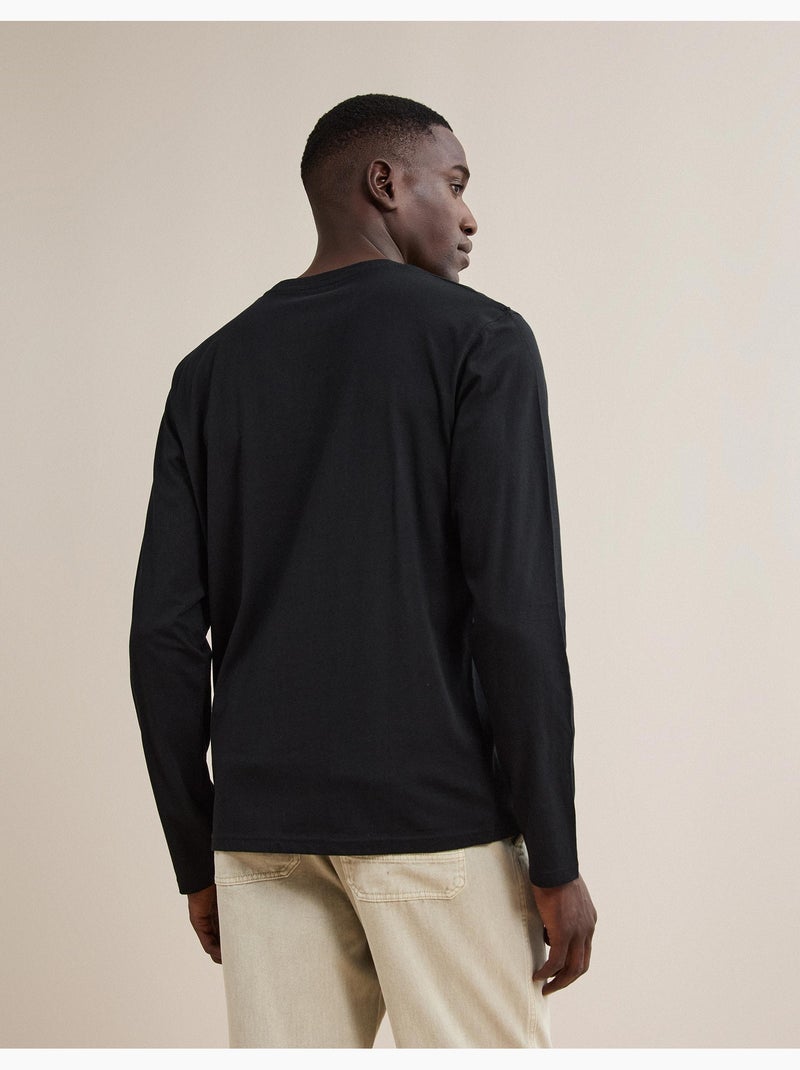 T-shirt met lange mouwen, mo fashion Zwart - Kiabi