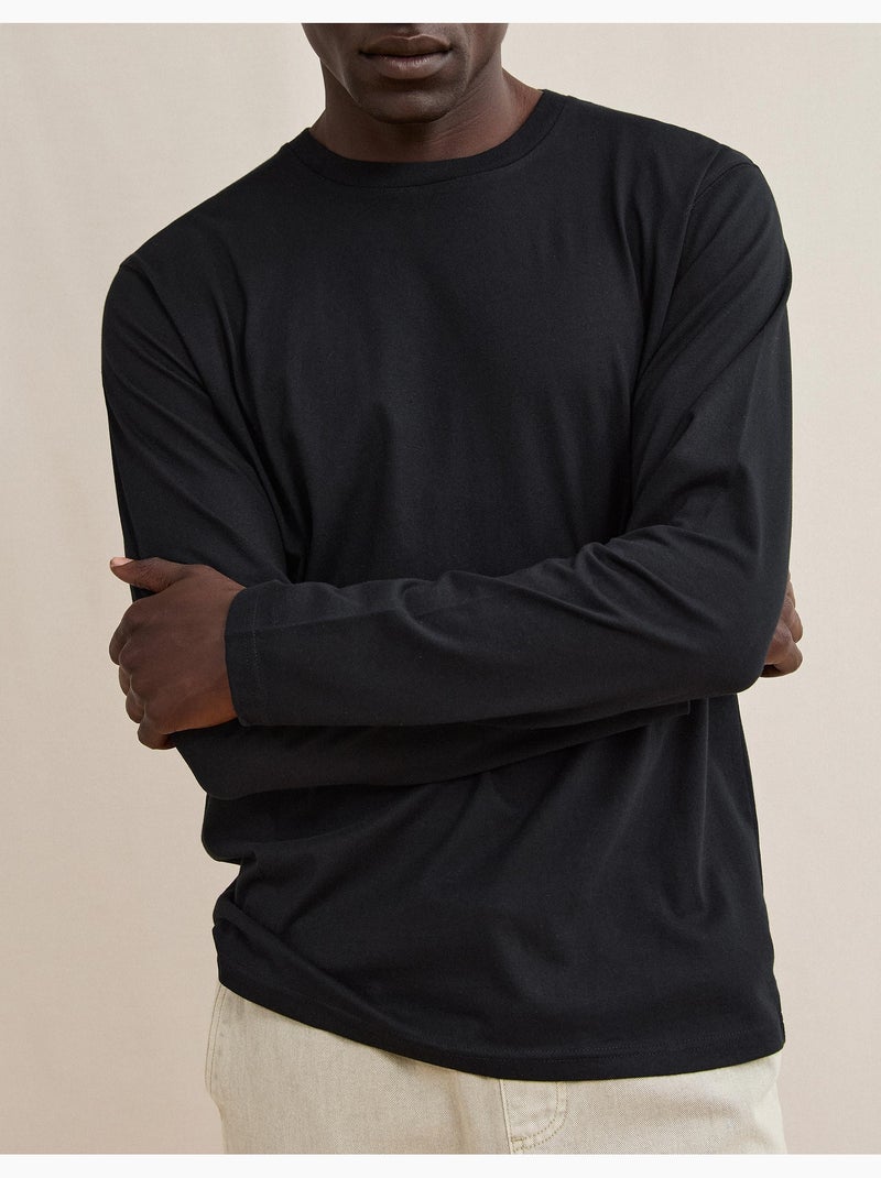 T-shirt met lange mouwen, mo fashion Zwart - Kiabi