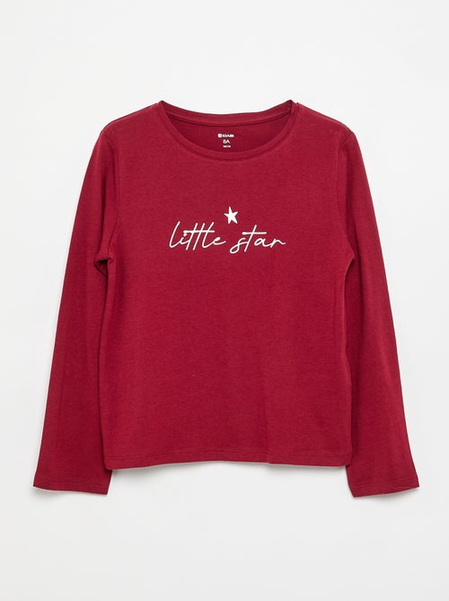 T-shirt met lange mouwen - Kiabi
