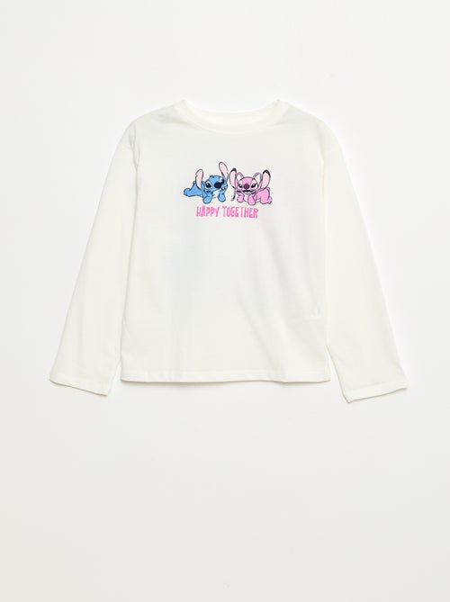 T-shirt met lange mouwen 'Stitch' 'Disney' - Kiabi