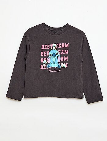 T-shirt met lange mouwen 'Stitch'