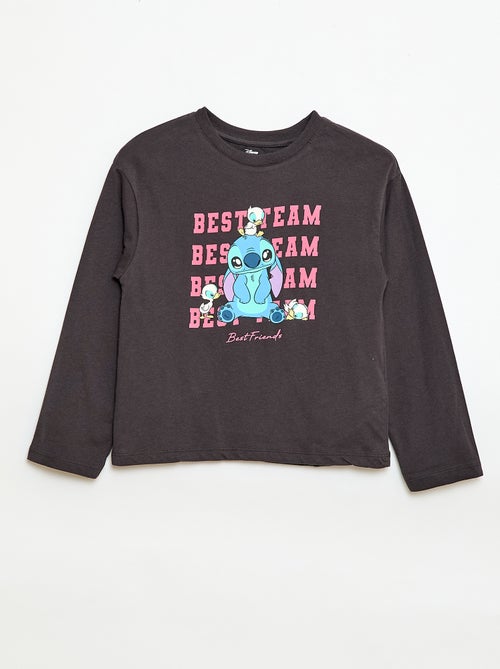 T-shirt met lange mouwen 'Stitch' - Kiabi