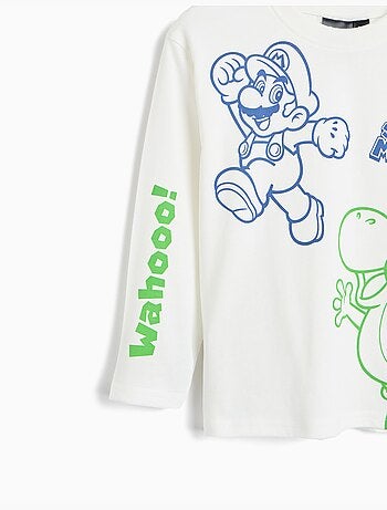 T-shirt met lange mouwen 'super mario', mo fashion