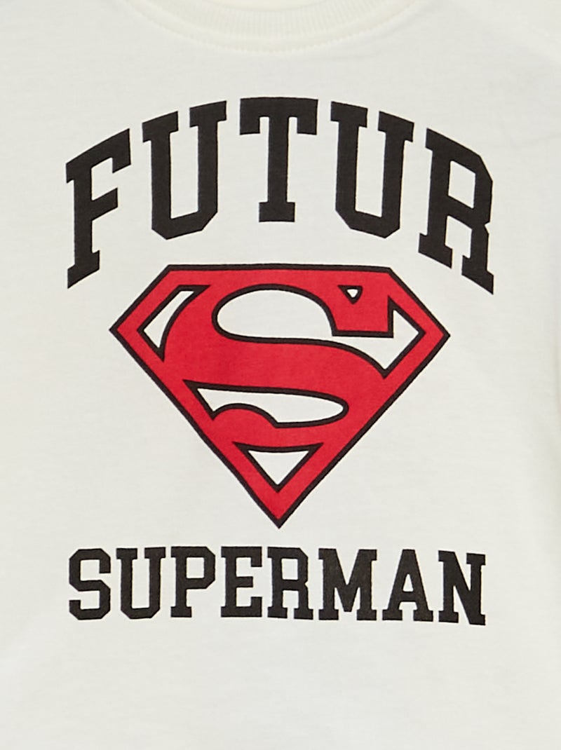T-shirt met lange mouwen 'Superman' 'DC Comics' WIT - Kiabi