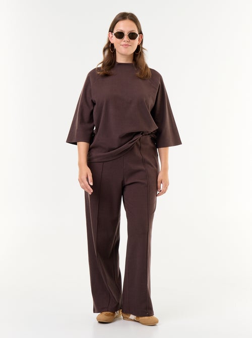 T-shirt met lange mouwen van doudou-breisel - Kiabi