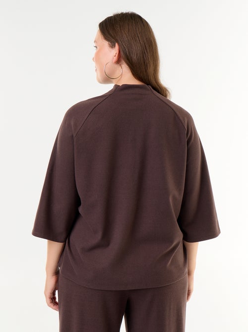 T-shirt met lange mouwen van doudou-breisel - Kiabi