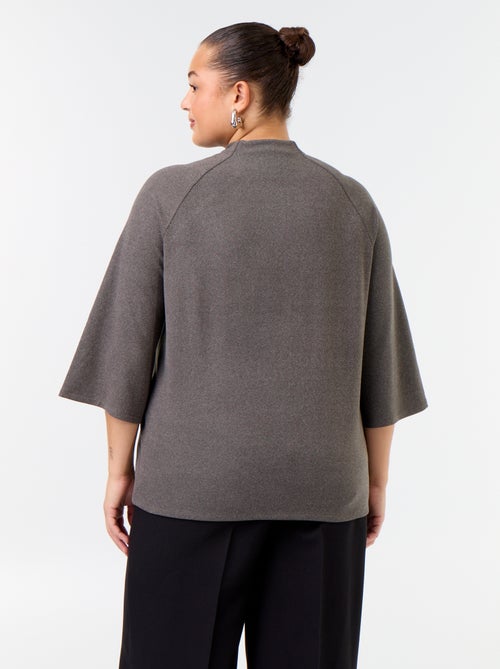 T-shirt met lange mouwen van doudou-breisel - Kiabi