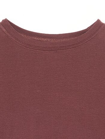 T-shirt met lange mouwen van wolmix