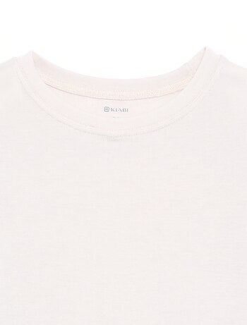 T-shirt met lange mouwen van wolmix