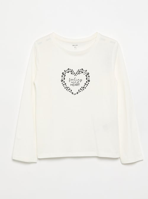 T-shirt met lange mouwen - Kiabi