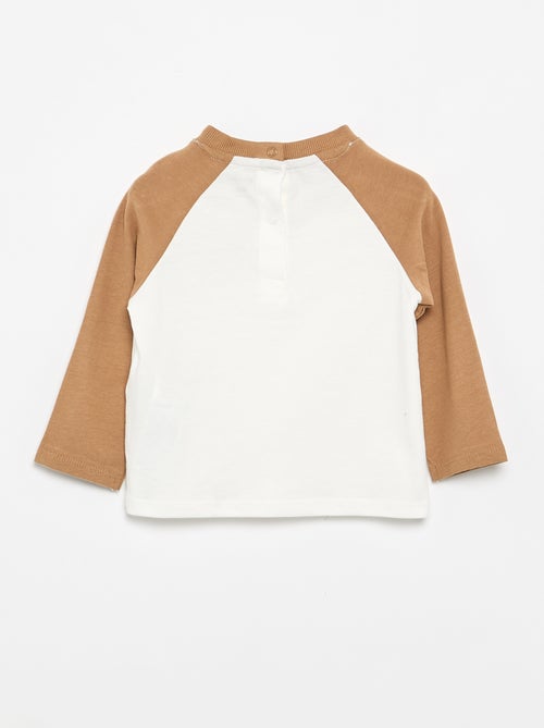T-shirt met lange raglanmouwen - Kiabi T-shirt met lange raglanmouwen - Kiabi