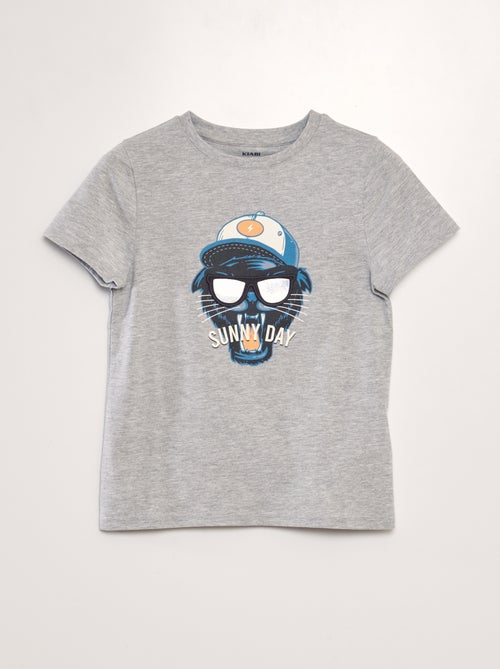 T-shirt met leuke print - Kiabi