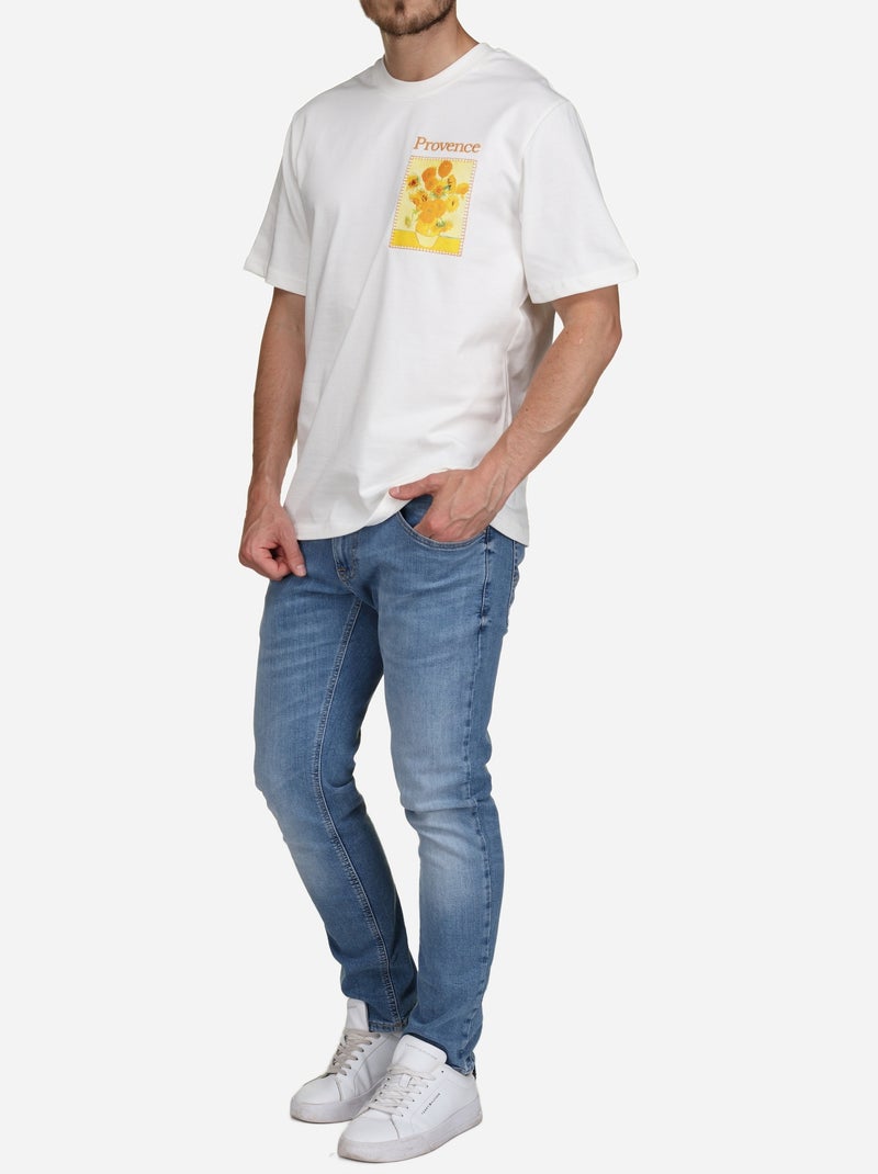 T-shirt met logo - Frilivin Wit - Kiabi