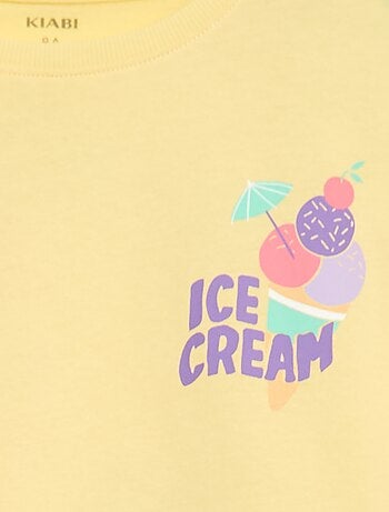 T-shirt met losse pasvorm en print op rug & borst