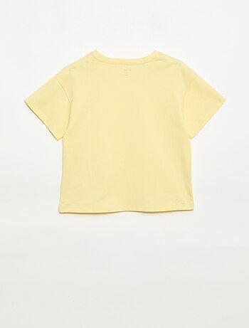 T-shirt met macramébloemen