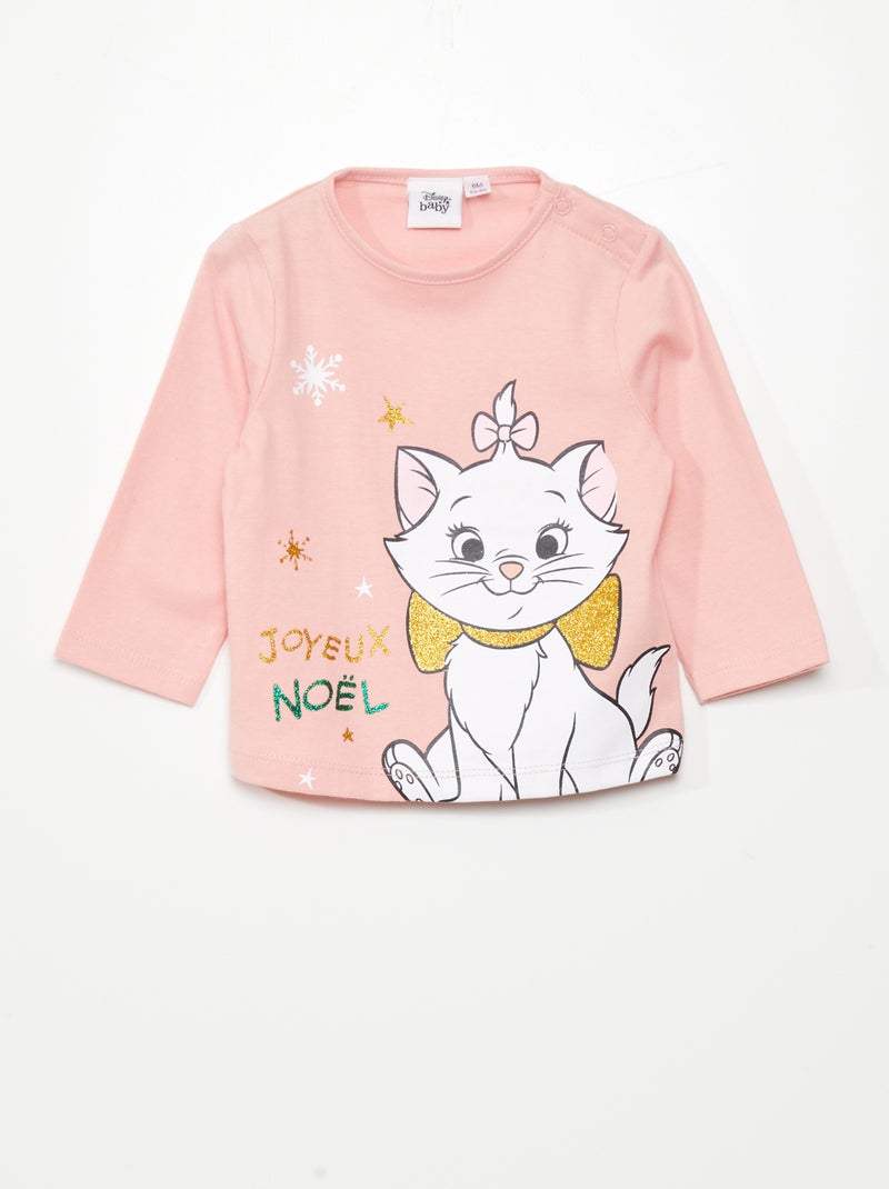 T-shirt met Marie van de Aristokatten ROSE - Kiabi