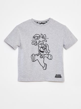 T-shirt met 'Mario'-print