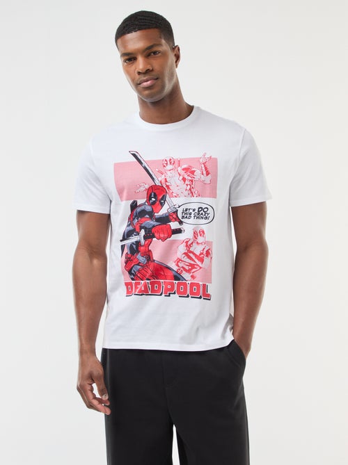 T-shirt met Marvel/Deadpool-print en korte mouw - Kiabi