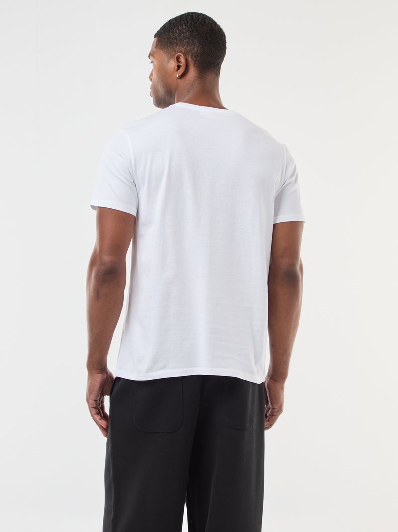 T-shirt met Marvel/Deadpool-print en korte mouw Wit - Kiabi