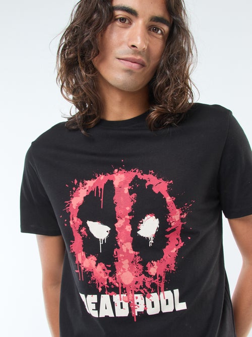 T-shirt met Marvel/Deadpool-print en korte mouw - Kiabi