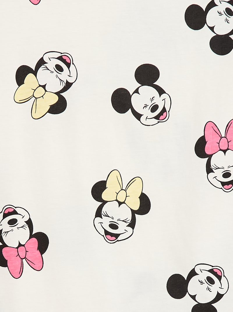 T-shirt met 'Mickey'-print - Makkelijk aan te trekken collectie Wit - Kiabi