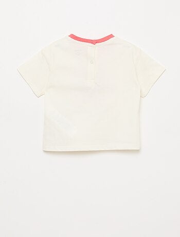 T-shirt met 'Mickey' print en korte mouwen