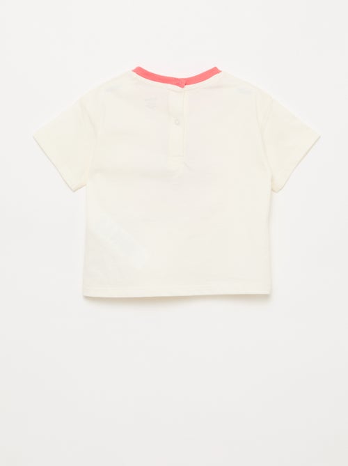 T-shirt met 'Mickey' print en korte mouwen - Kiabi