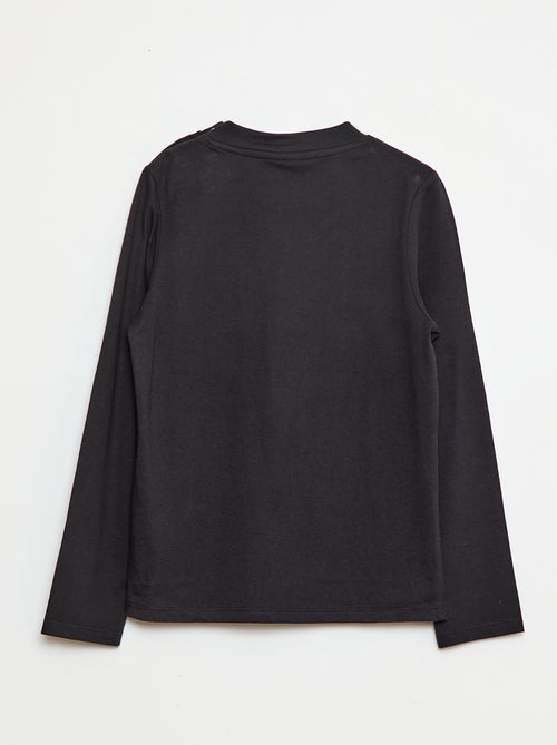 T-shirt met 'Minecraft'-print en lange mouwen - aantrekcollectie - Kiabi