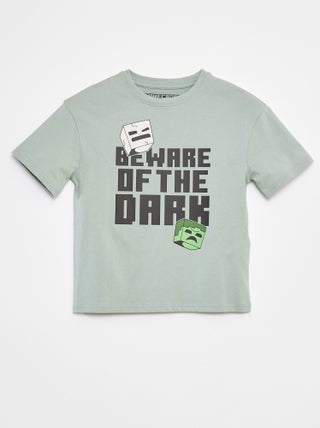 T-shirt met 'Minecraft'-print