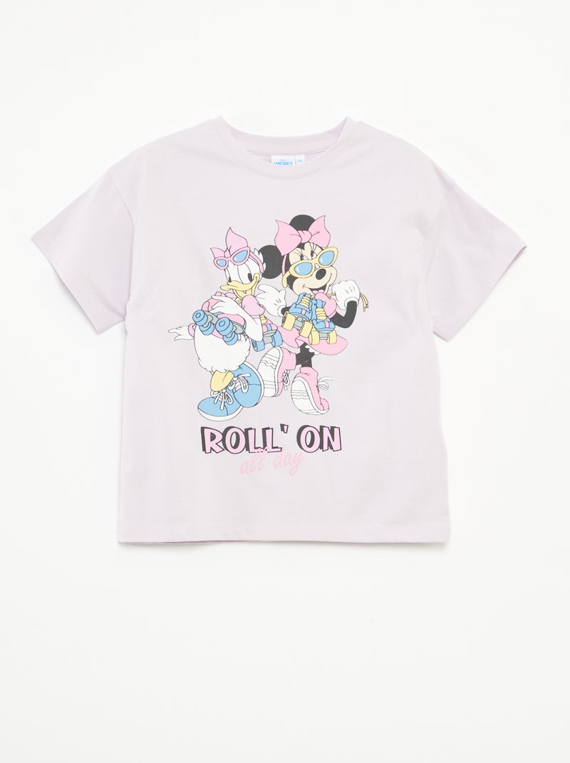 T-shirt met Minnie-print Paars - Kiabi