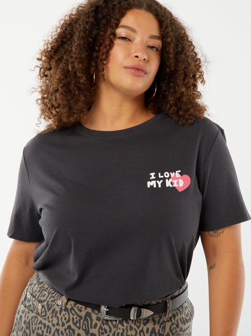 T-shirt met moederdagprint en korte mouw - Kiabi