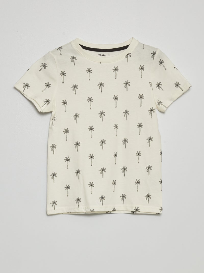 T-shirt met motief BIEGE - Kiabi